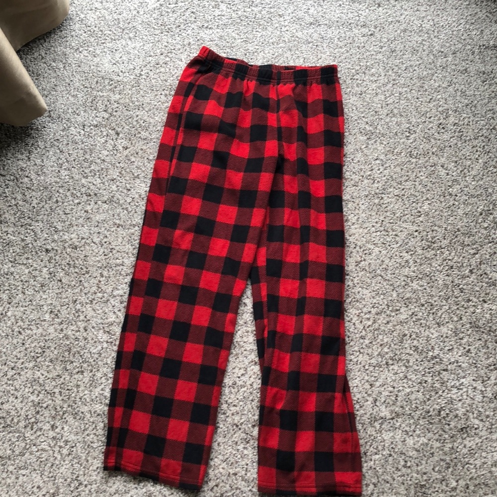 Red checkered pajama bottoms/sleepwear